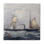 HMS Cyclops Frigate 1839 Fliese (Vorderseite)
