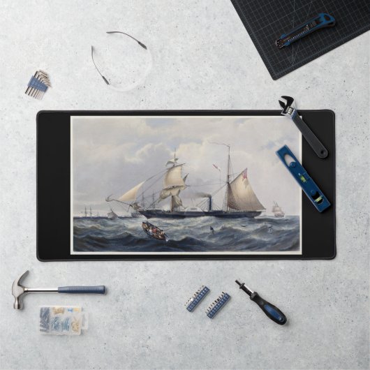 HMS Cyclops Frigate 1839 Schreibtischunterlage (Arbeitsplatz)