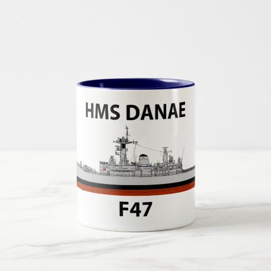 HMS Danae, Seacat Zweifarbige Tasse (Mittel)