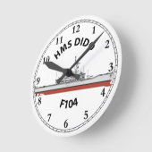 HMS DIDO - F104 - LEANDER ORIG RUNDE WANDUHR (Winkel)