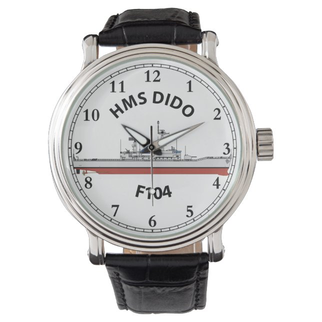HMS DIDO - F104 - LEANDER ORIG WATCH ARMBANDUHR (Vorderseite)