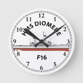 HMS DIOMEDE - F16 - LEANDER ORIG RUNDE WANDUHR