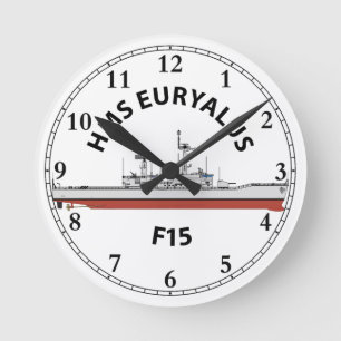 HMS EURYALUS - F15 - LEANDER ORIG RUNDE WANDUHR