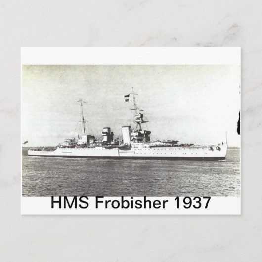 HMS Frobisher Postkarte (Vorderseite)