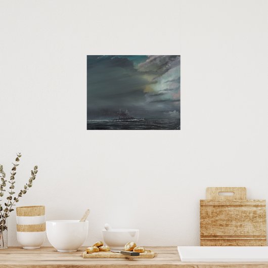 HMS Hood 1941 2014 Poster (Küche)