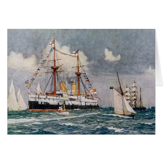 HMS Inflexible Panzerschiff 1876 (Vorderseite (Horizontal))