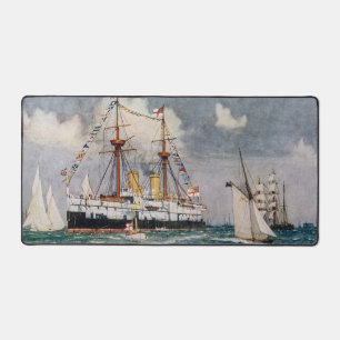 HMS Inflexible Panzerschiff Schlachtschiff 1876 Schreibtischunterlage