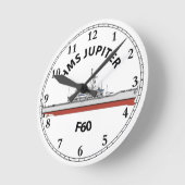 HMS JUPITER - F60 - LEANDER ORIG RUNDE WANDUHR (Winkel)