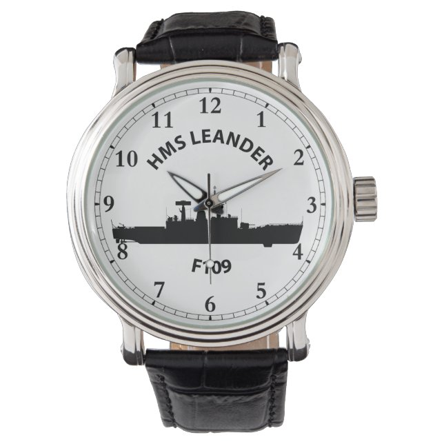 HMS Leander - F109 - Leander Orig Armbanduhr (Vorderseite)