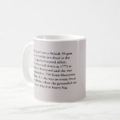 HMS-Leopard-Kriegsschiff Kaffeetasse (Vorderseite Links)