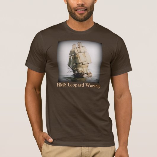 HMS-Leopard-Kriegsschiff - T - Shirt (Vorderseite)