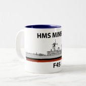 HMS Minerva, Seacat Zweifarbige Tasse (Vorderseite Links)
