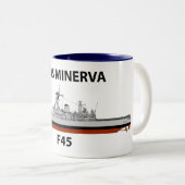 HMS Minerva, Seacat Zweifarbige Tasse (VorderseiteRechts)