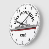 HMS MONTROSE - F236 - TYP 23 GROSSE SCHALTFLÄCHE GROßE WANDUHR (Winkel)
