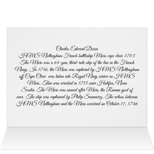 HMS Nottingham und Mars 1703 (Innenansicht Horizontal (Oben))