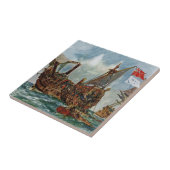 HMS Nottingham und Mars 1703 Fliese (Seite)