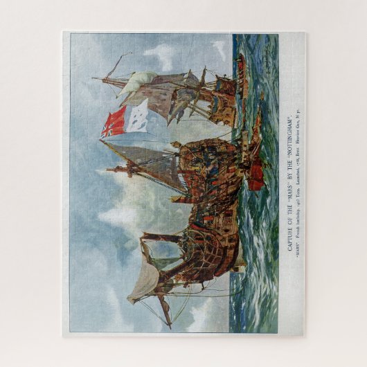 HMS Nottingham und Mars 1703 Puzzle (Vertikal)