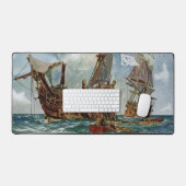 HMS Nottingham und Mars 1703 Schreibtischunterlage (Tastatur & Maus)