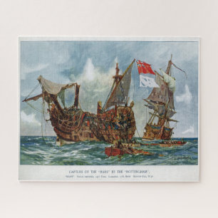 HMS Nottingham und Schlachtschiff Mars 1703 Puzzle