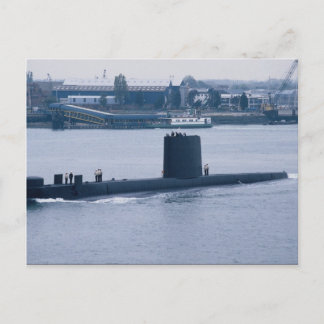 HMS Osiris" verlassend Marinestützpunkt Portsmouth Postkarte