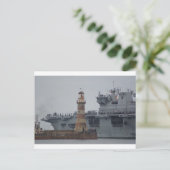 HMS-Ozean Postkarte (Stehend Vorderseite)