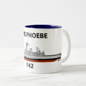 HMS Phoebe, Seetang Zweifarbige Tasse (VorderseiteRechts)