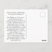 HMS Queen Battleship 1839 Postkarte (Rückseite)