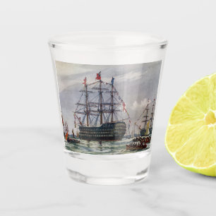 HMS Queen Schlachtschiff 1839 Schnapsglas