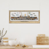 HMS Royal Sovereign Inboard Profile/Cutaway Poster (Küche)