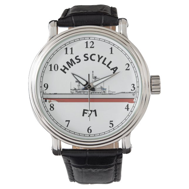 HMS SCYLLA - F71 - LEANDER ORIG WATCH ARMBANDUHR (Vorderseite)