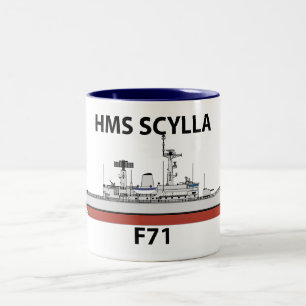 HMS Scylla, orig config, Zweifarbige Tasse
