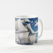 HMS Sieg, 3D computergenerierte Illustration. Kaffeetasse (VorderseiteRechts)