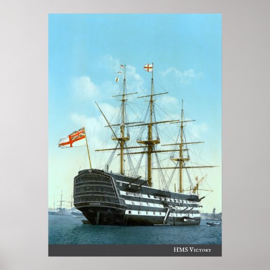 HMS-Sieg (c. 1890) Poster (Vorne)