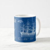 HMS-Sieg - Pläne für den Schiffsbau ABD Kaffeetasse (VorderseiteRechts)