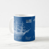 HMS-Sieg - Pläne für den Schiffsbau ABD Kaffeetasse (Vorderseite Links)