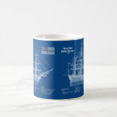 HMS-Sieg - Pläne für den Schiffsbau ABD Kaffeetasse (Mittel)