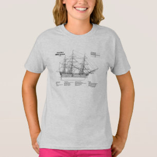 HMS-Sieg - Pläne für ein Konzept für Schiffe SD T-Shirt