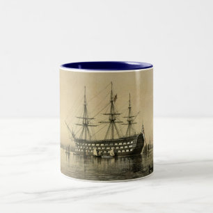 HMS-Sieg-Tasse Zweifarbige Tasse