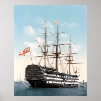 HMS Sieger 16" x 20" Poster
