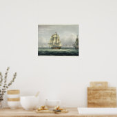 HMS Siegessegeln für die französische Linie flanki Poster (Küche)