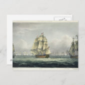 HMS Siegessegeln für die französische Linie flanki Postkarte (Vorne/Hinten)