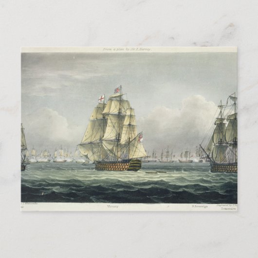 HMS Siegessegeln für die französische Linie flanki Postkarte (Vorderseite)