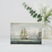 HMS Siegessegeln für die französische Linie flanki Postkarte (Stehend Vorderseite)