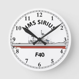 HMS SIRIUS - F40 - LEANDER ORIG RUNDE WANDUHR