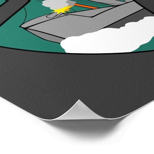 HMS Thunderchild und der Kampf mit den Martianern Poster (Ecke)