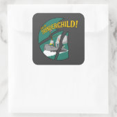 HMS Thunderchild und der Kampf mit den Martianern Quadratischer Aufkleber (Tasche)