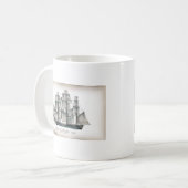 HMS-Überraschung 1796 gealtert Kaffeetasse (Vorderseite Links)