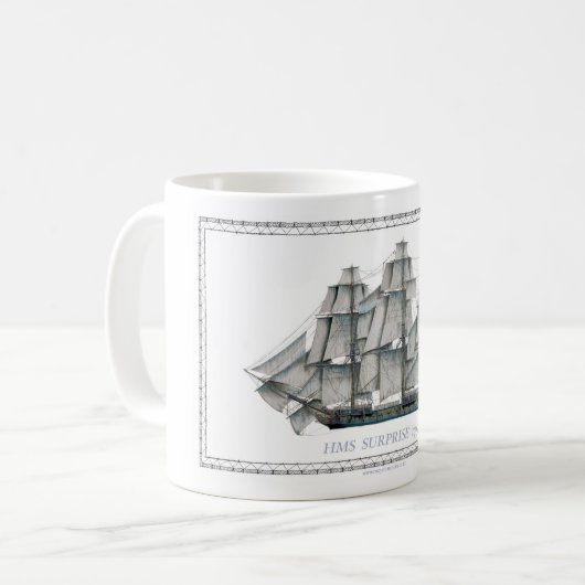 HMS-Überraschung 1796 Kaffeetasse (Vorderseite Links)
