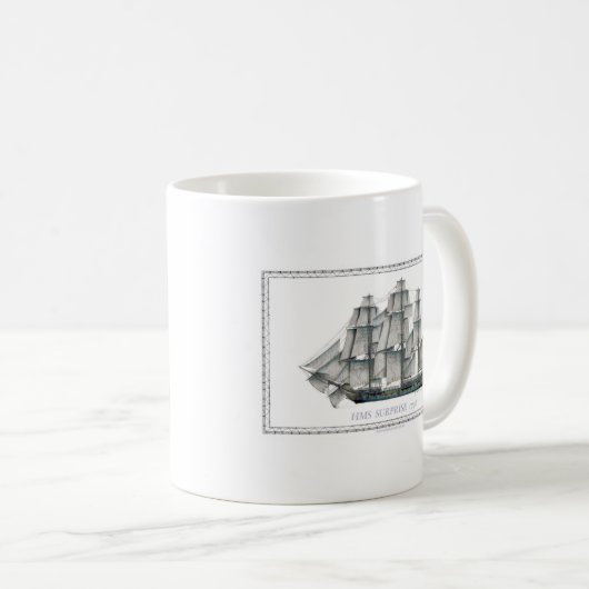 HMS-Überraschung 1796 Kaffeetasse (VorderseiteRechts)