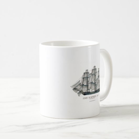 HMS-Überraschungskunst 1796 Kaffeetasse (VorderseiteRechts)